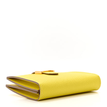 Hermes Epsom Bearn Card Holder Wallet Lime 4 of 7