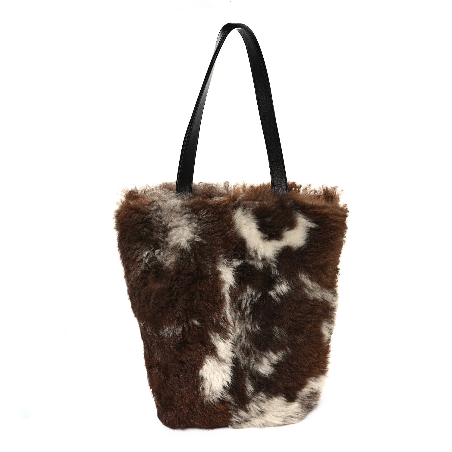 Bottega Veneta Shearling Tote Fondant 1650419 – FASHIONPHILE