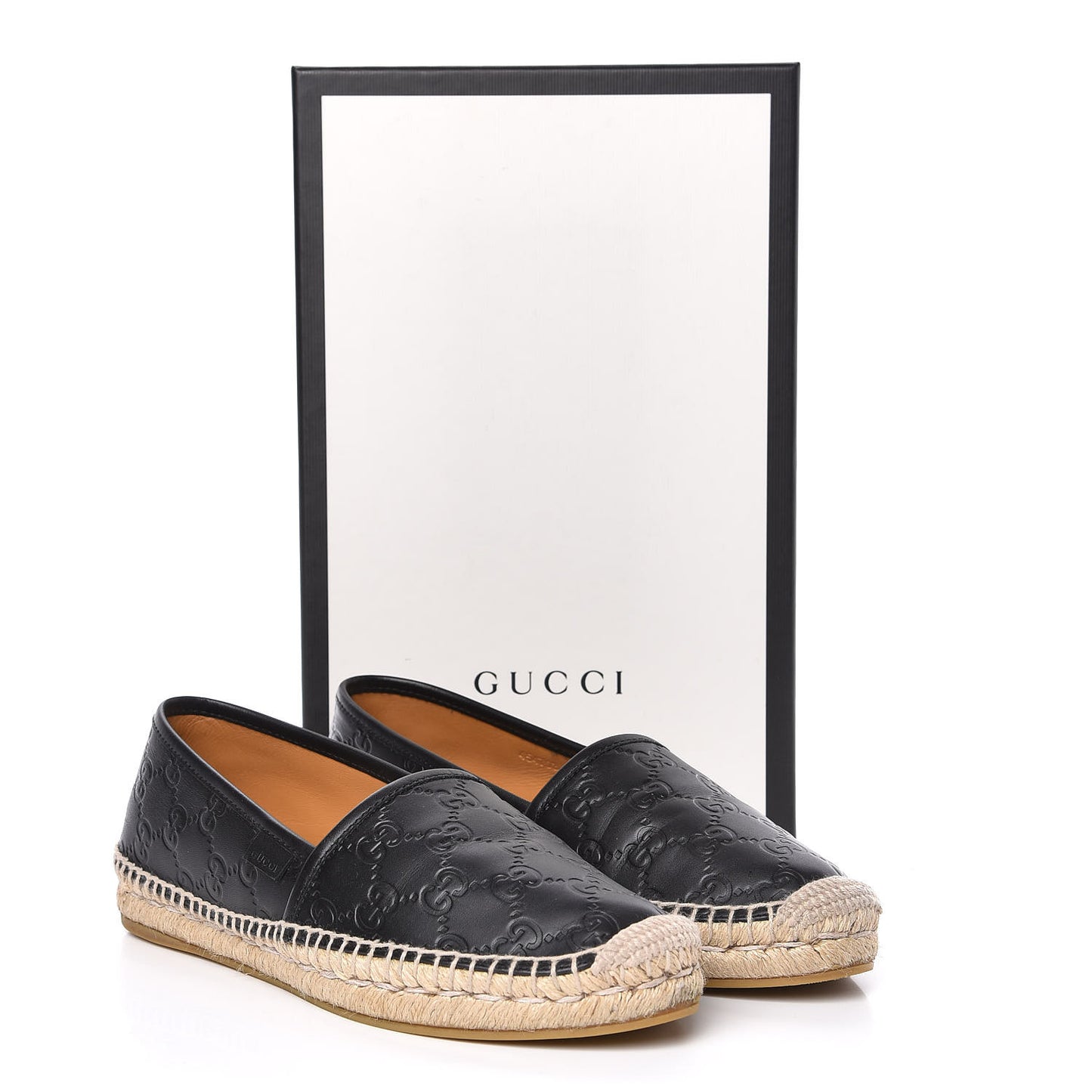 Guccissima Signature Espadrilles 38.5 Black