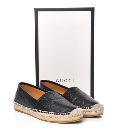 Gucci Guccissima Signature Espadrilles 38.5 Black 10 of 10