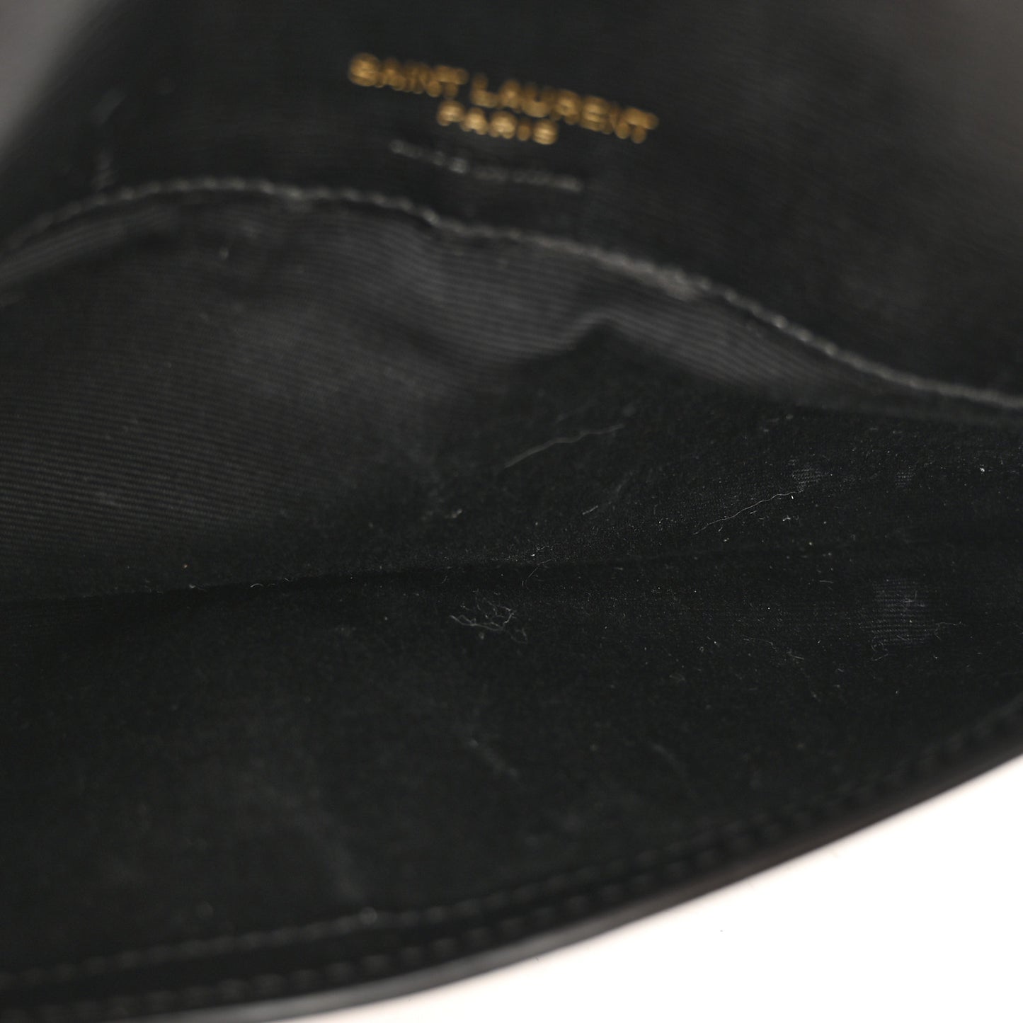 Smooth Calfskin Monogram Phone Holder Crossbody Black