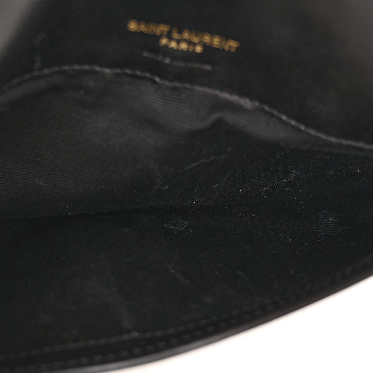 Saint Laurent Smooth Calfskin Monogram Phone Holder Crossbody Black 5 of 13