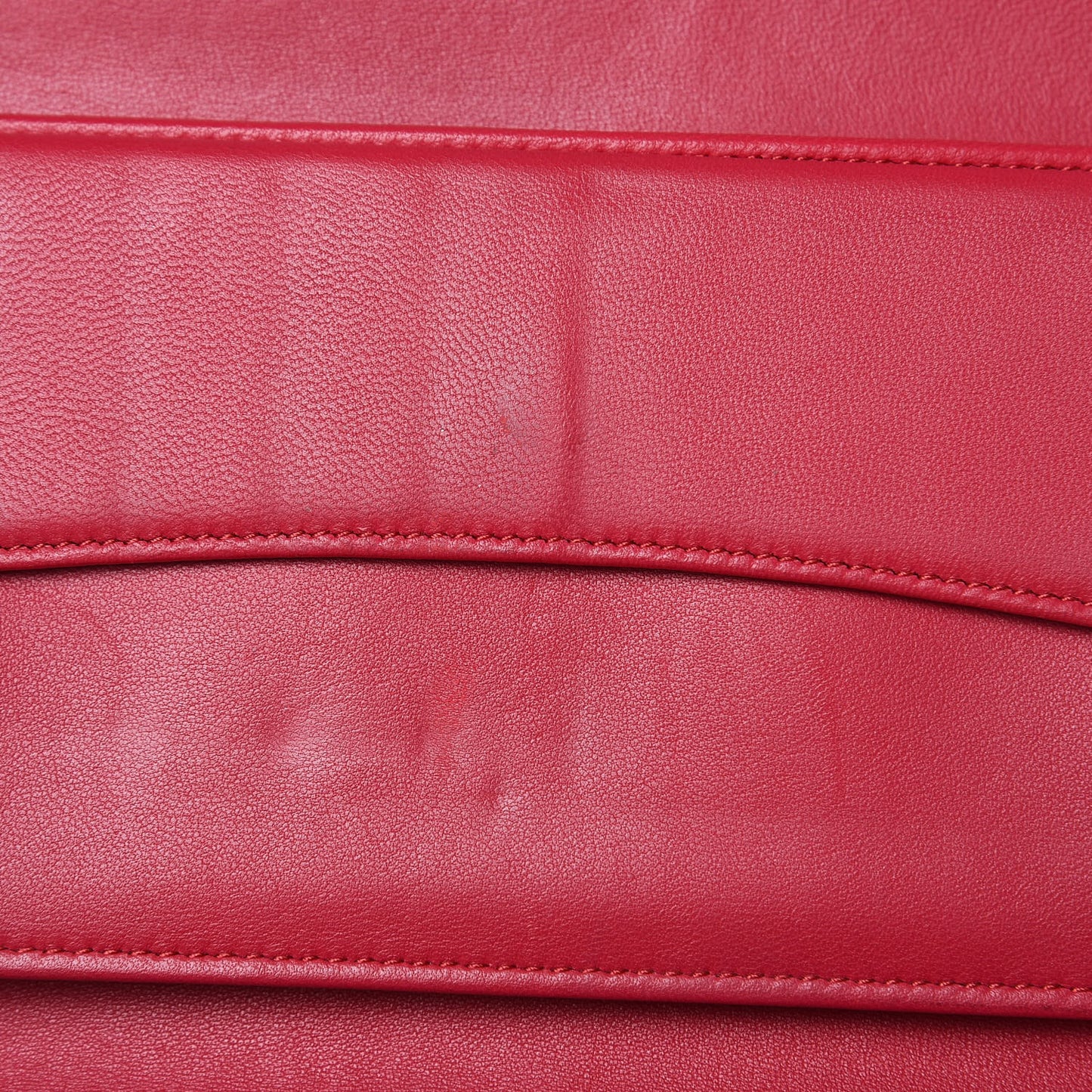 Lambskin Quilted Large Flap Wallet Dark Pink