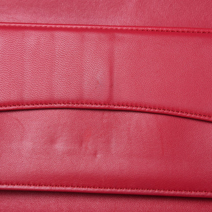 Chanel Lambskin Quilted Large Flap Wallet Dark Pink 14 of 17