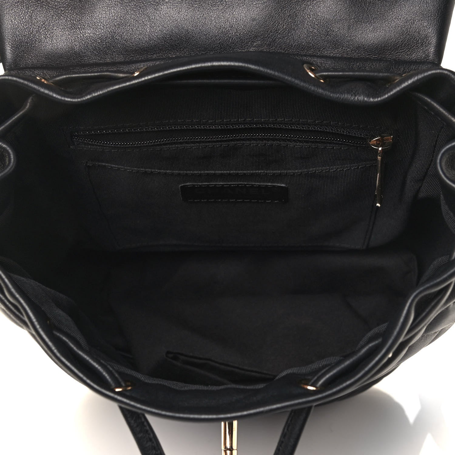 Chanel Calfskin Quilted Small Urban Spirit Backpack Black 4 of 4
