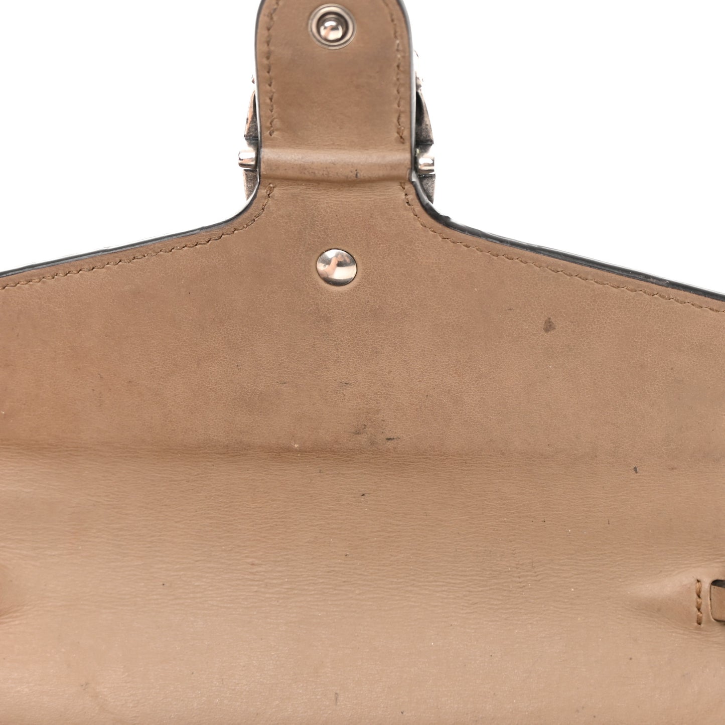 GG Supreme Monogram Mini Dionysus Chain Wallet Beige Taupe