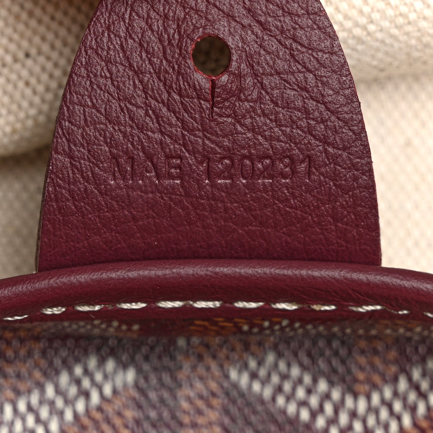 Goyardine Artois MM Burgundy