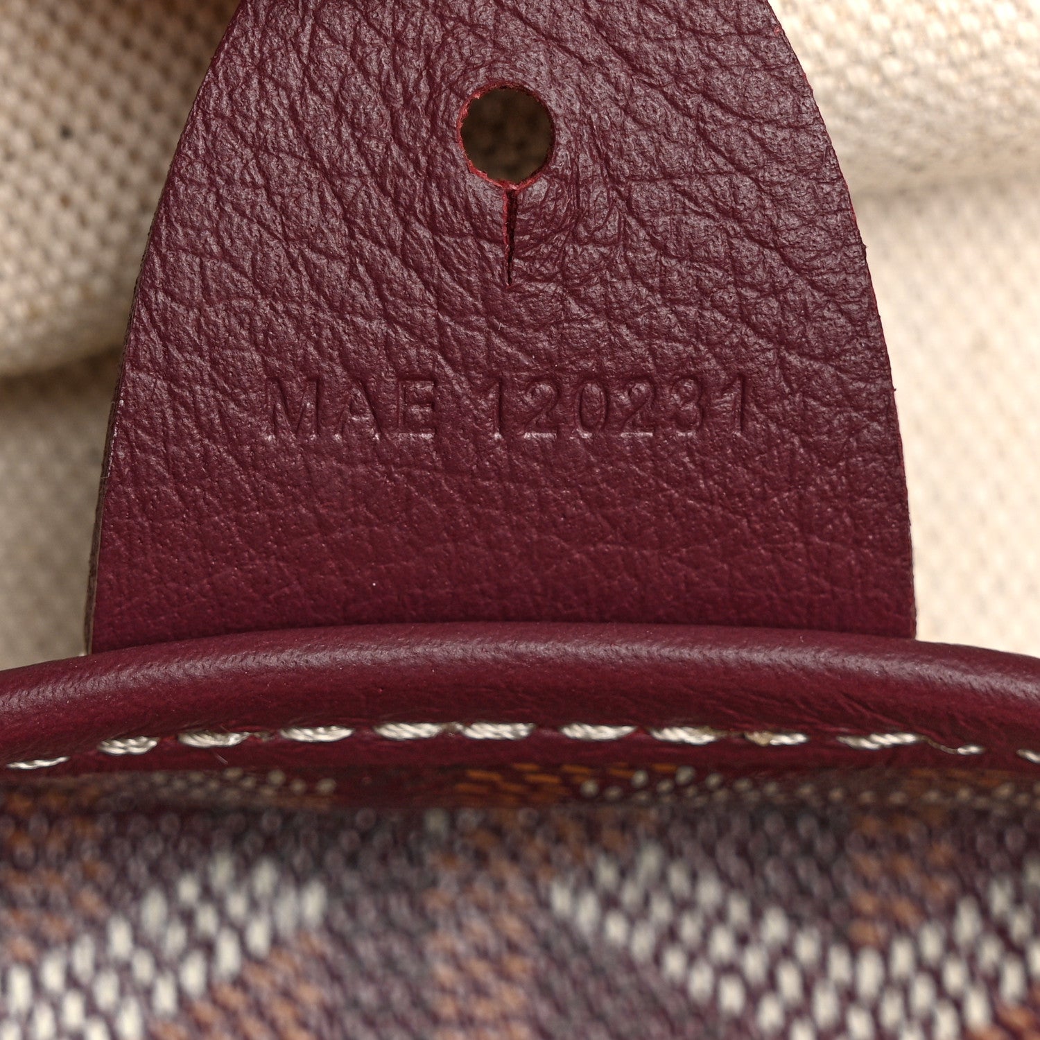 Goyard Goyardine Artois MM Burgundy 7 of 12