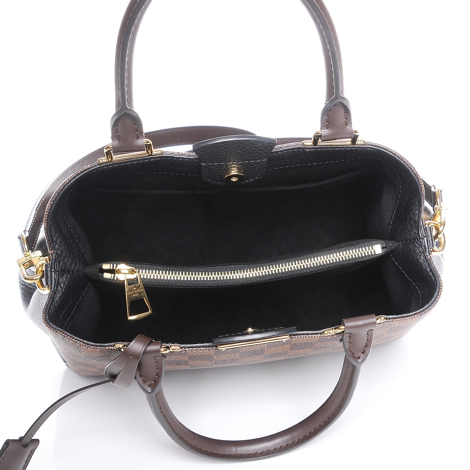 Louis Vuitton Damier Ebene Cuir Taurillon Brittany Black 6 of 9