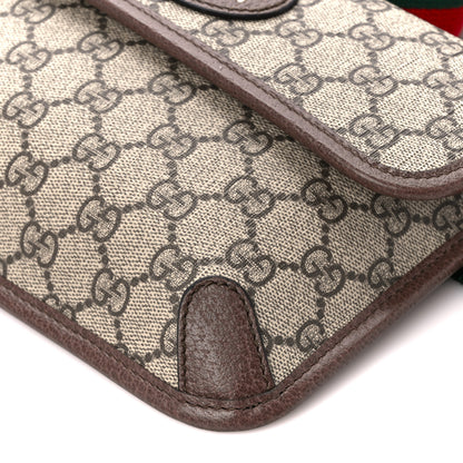 Gucci GG Supreme Monogram Neo Vintage Web Belt Bag Brown 12 of 12