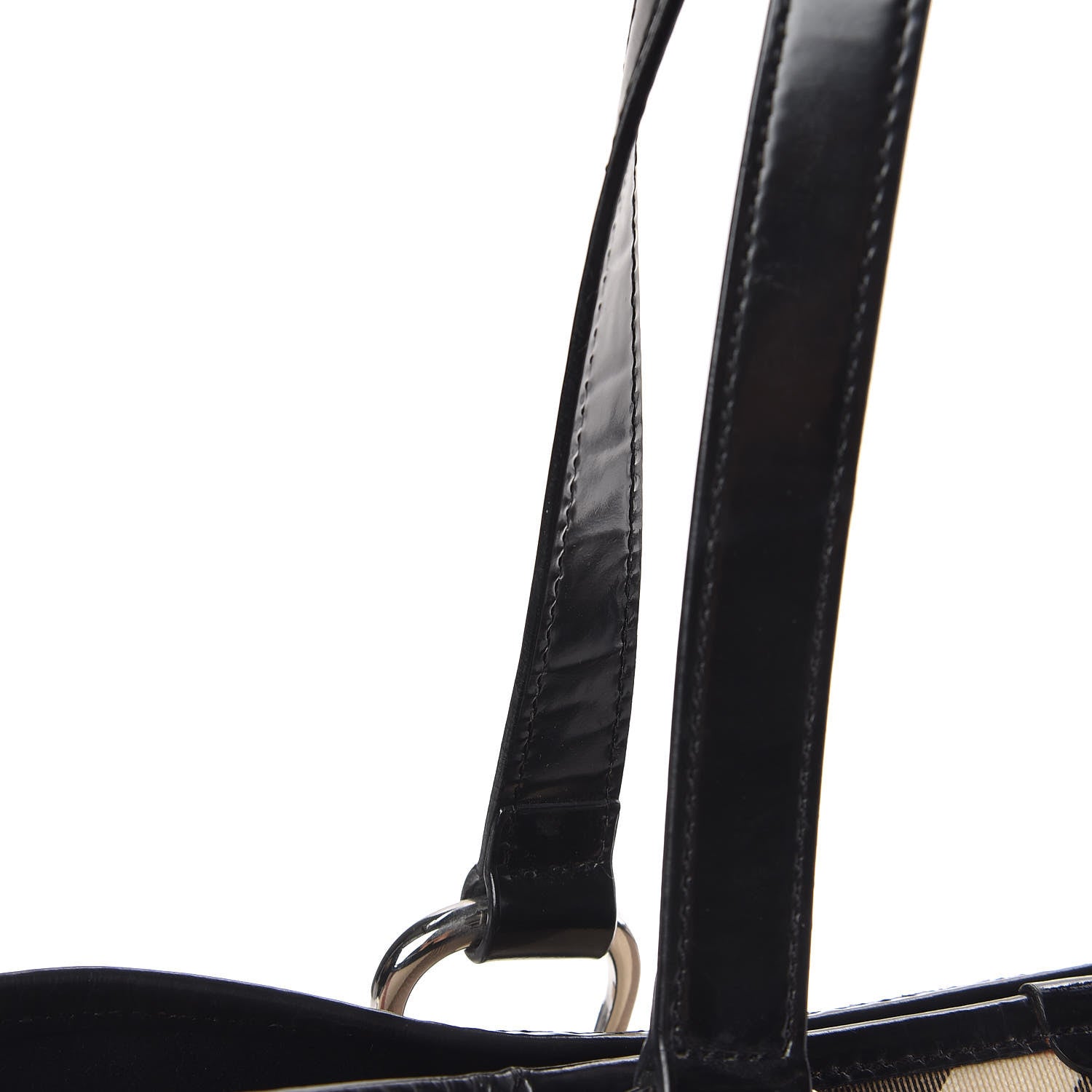 Burberry Supernova Check Stanton Tote Black 10 of 20