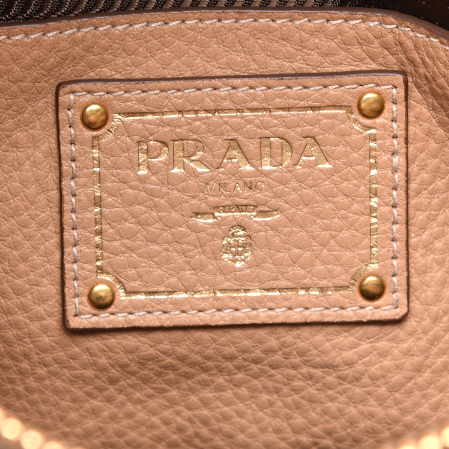 Prada Vitello Daino Shopping Tote Sughero 7 of 9