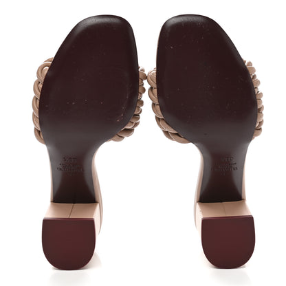 Valentino Garavani Nappa Rope 60mm Slide Sandals 38.5 Rose Cannelle 5 of 10