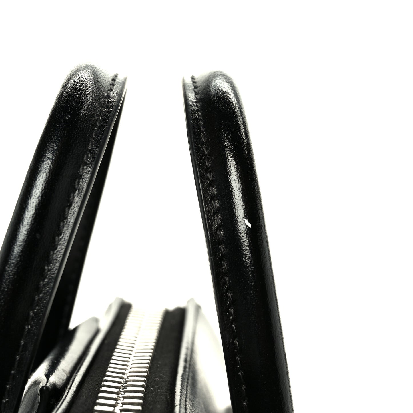 Shiny Lord Calfskin Mini Antigona Black