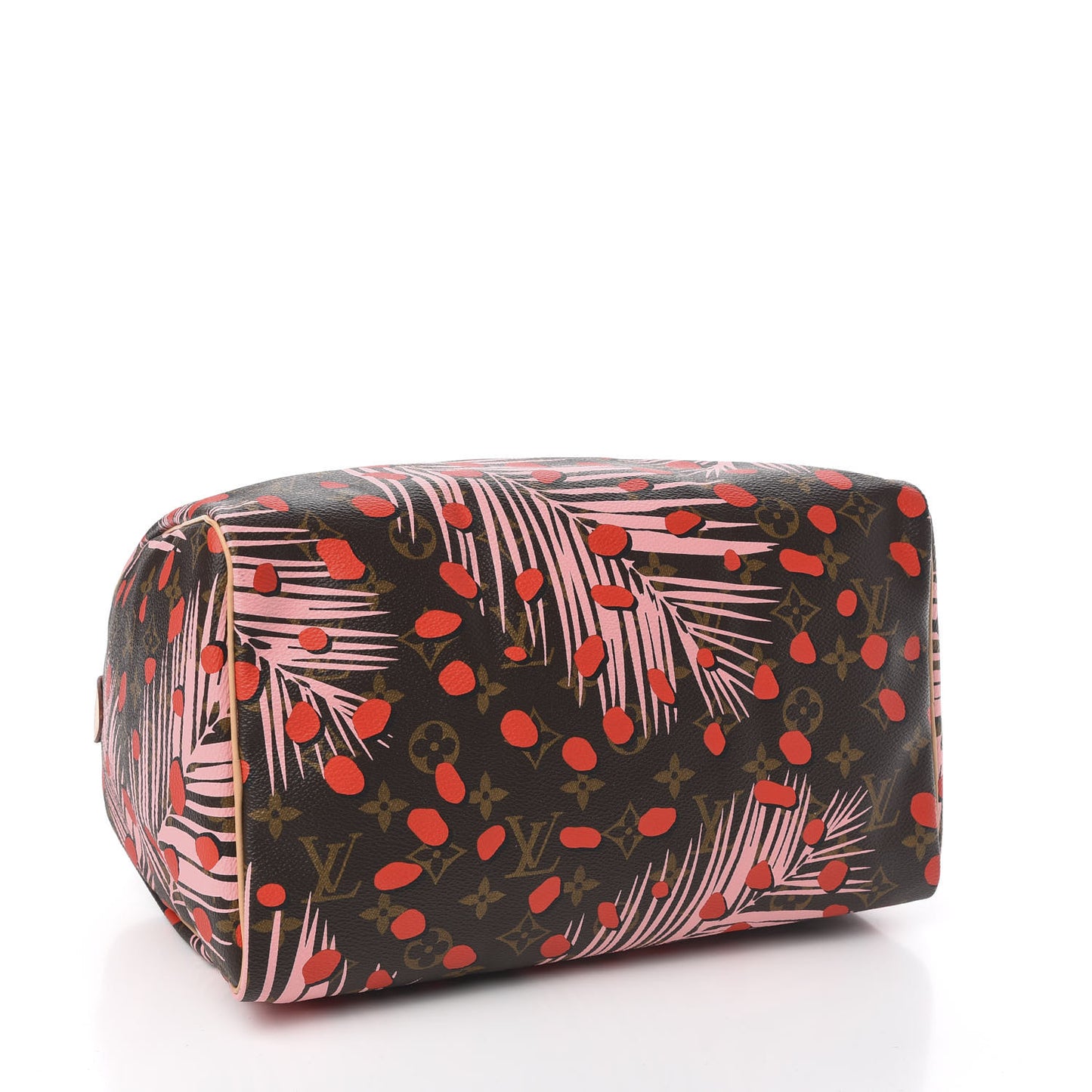 Monogram Jungle Dots Speedy 30 Sugar Pink Poppy