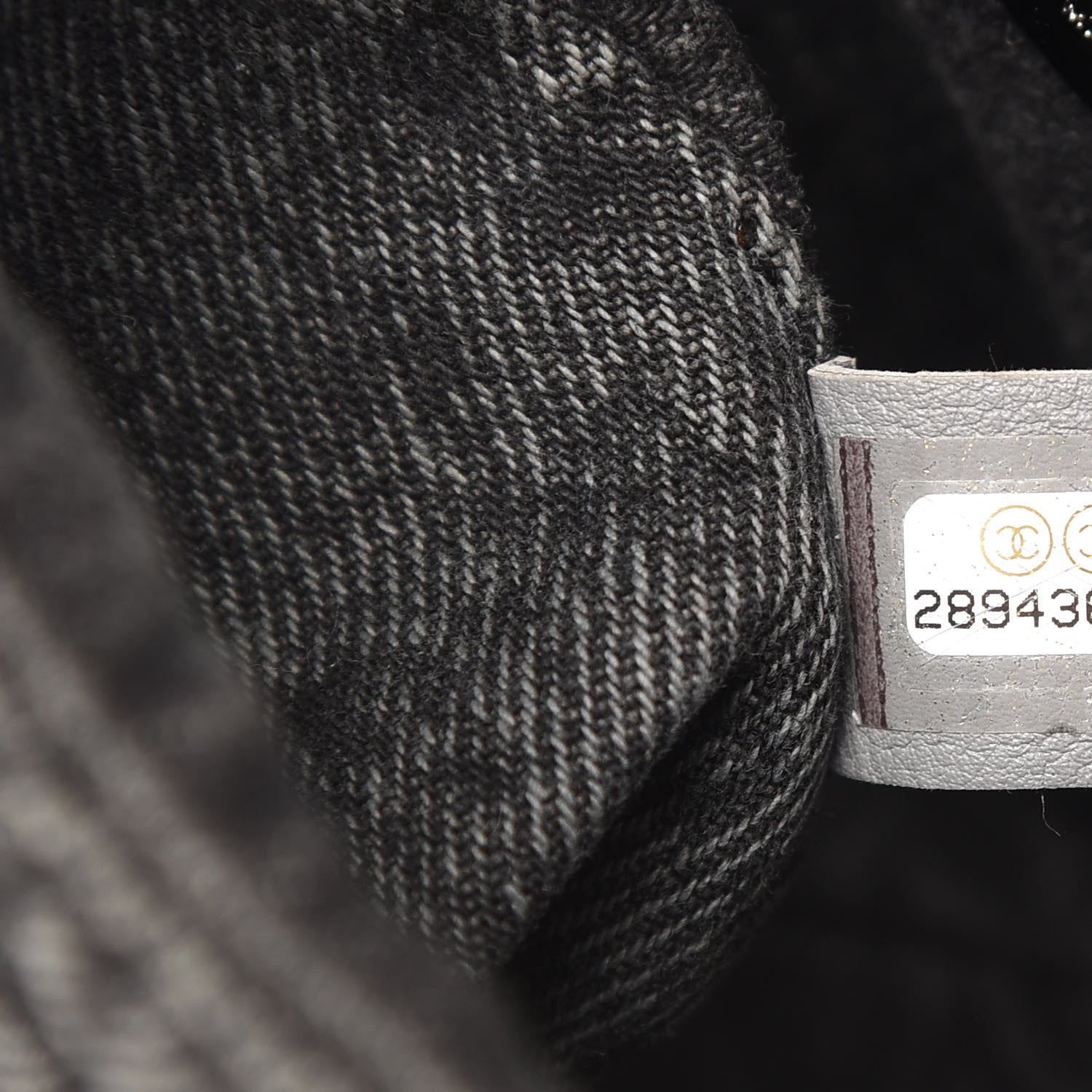 Chanel Washed Denim Quilted Small Denimpression Flap Grey Black 6 of 10