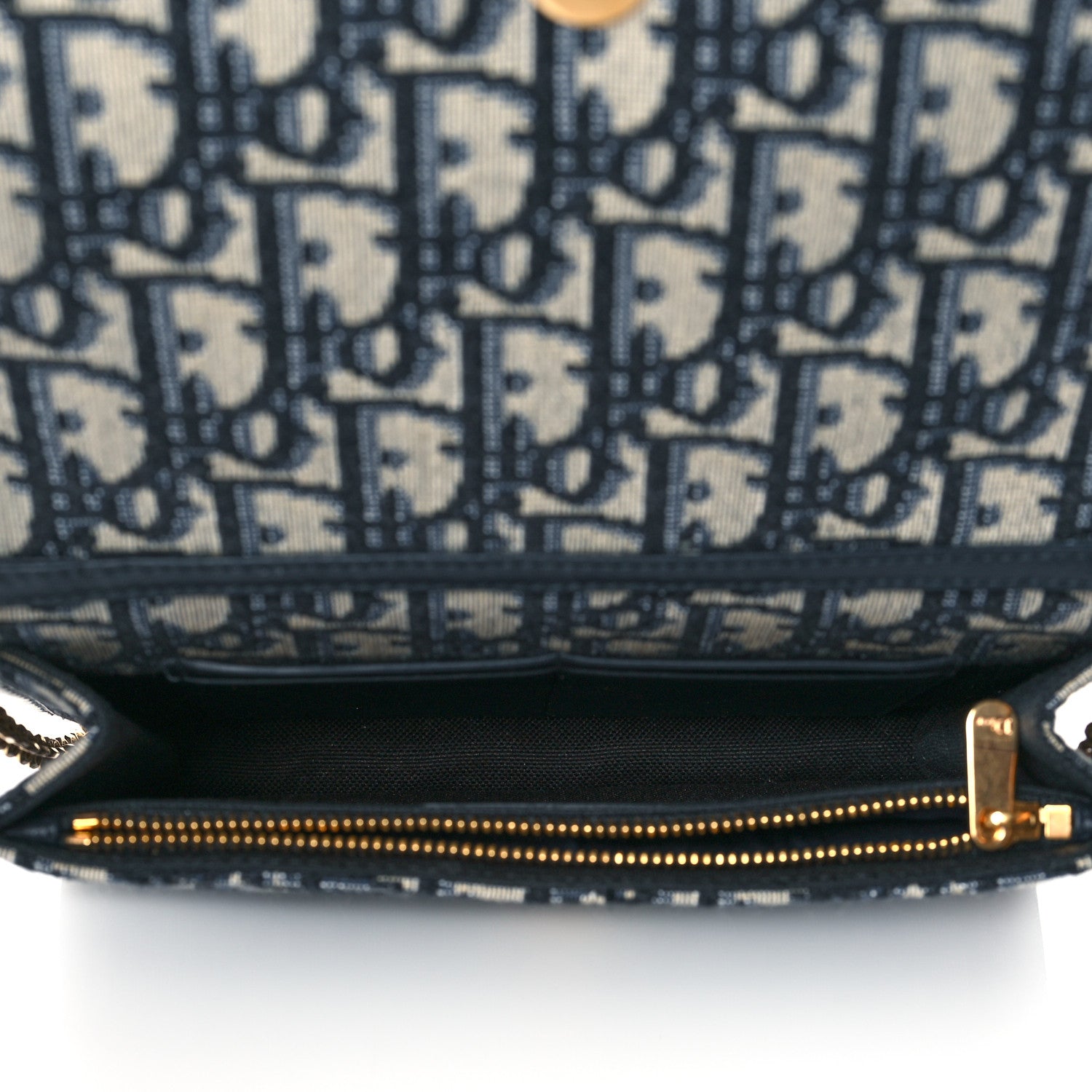 Christian Dior Oblique 30 Montaigne 2-In-1 Pouch Blue 4 of 8