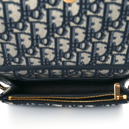 Christian Dior Oblique 30 Montaigne 2-In-1 Pouch Blue 4 of 8