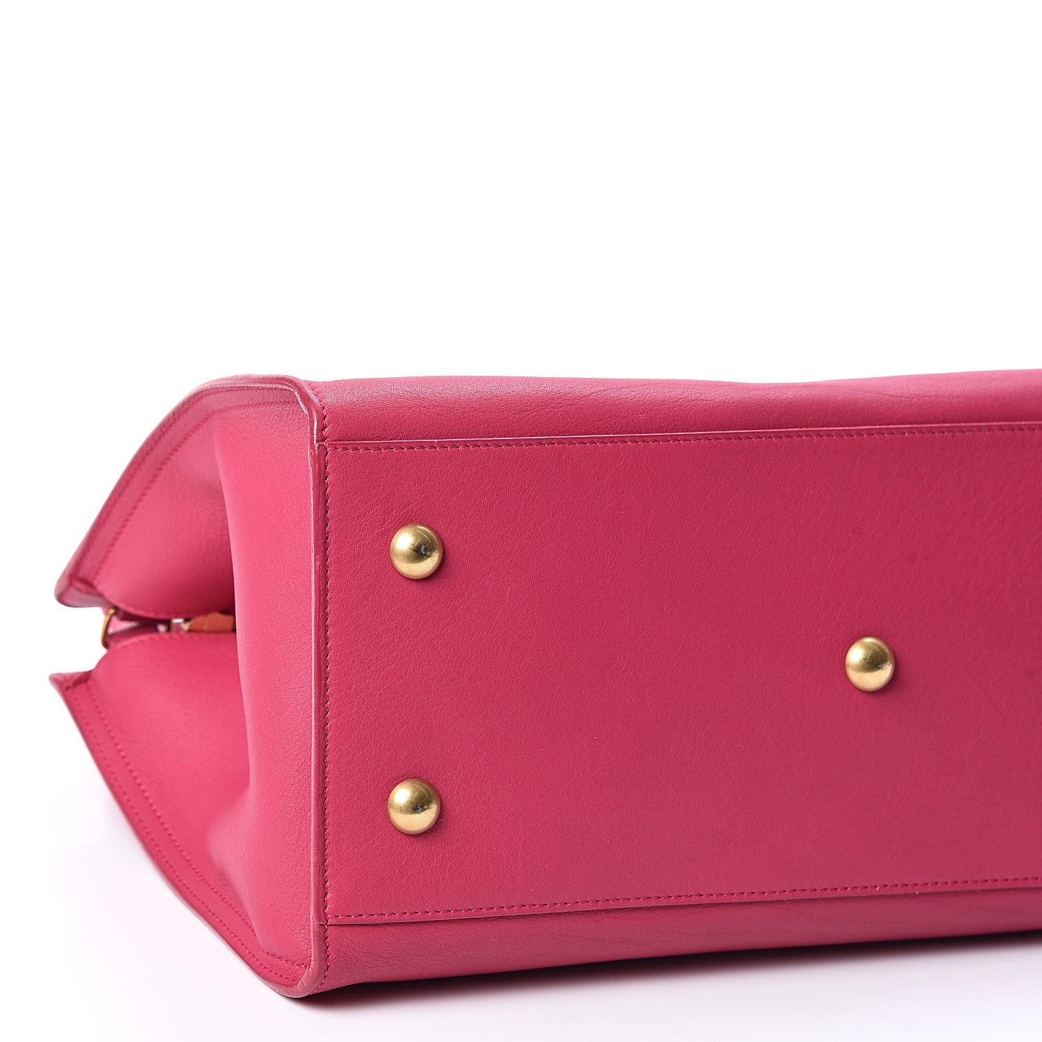 Saint Laurent Calfskin Small Classic Y Cabas Fuchsia 7 of 8