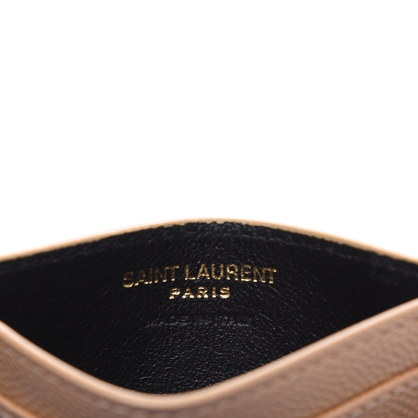 Grain De Poudre Matelasse Chevron Monogram Credit Card Case Cork