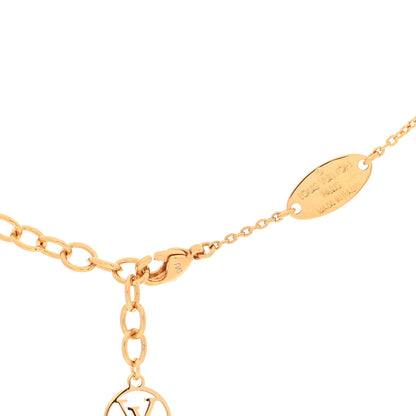 Louis Vuitton Metal Louisette Necklace Gold 4 of 4