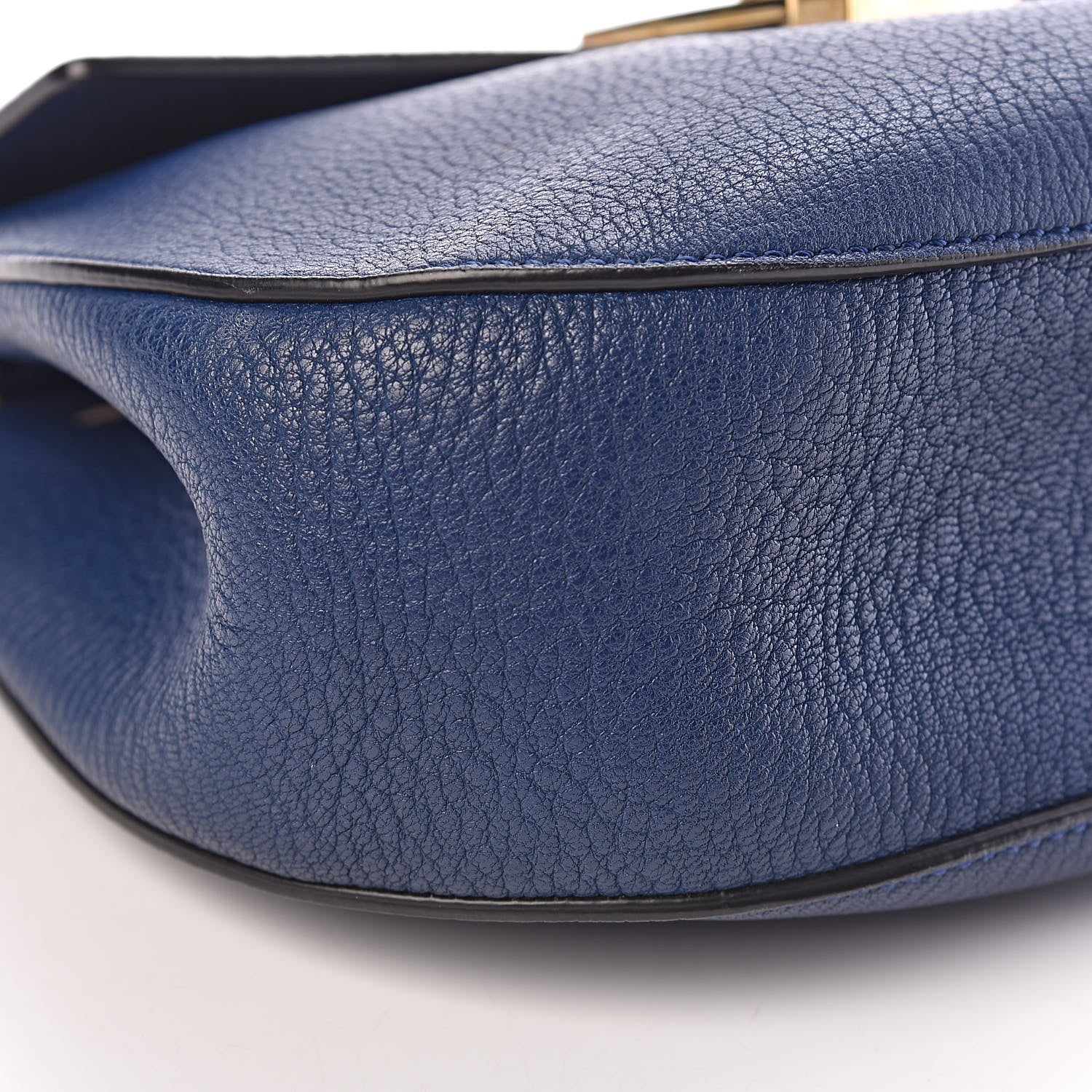 Chloe Grained Lambskin Drew Shoulder Bag Royal Navy 8 of 9