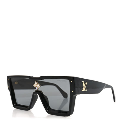Louis Vuitton Acetate Swarovski Crystal Cyclone Sunglasses Z1578W Black 1 of 6