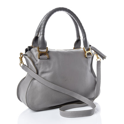 Chloe Calfskin Medium Marcie Satchel Cashmere Grey 3 of 13