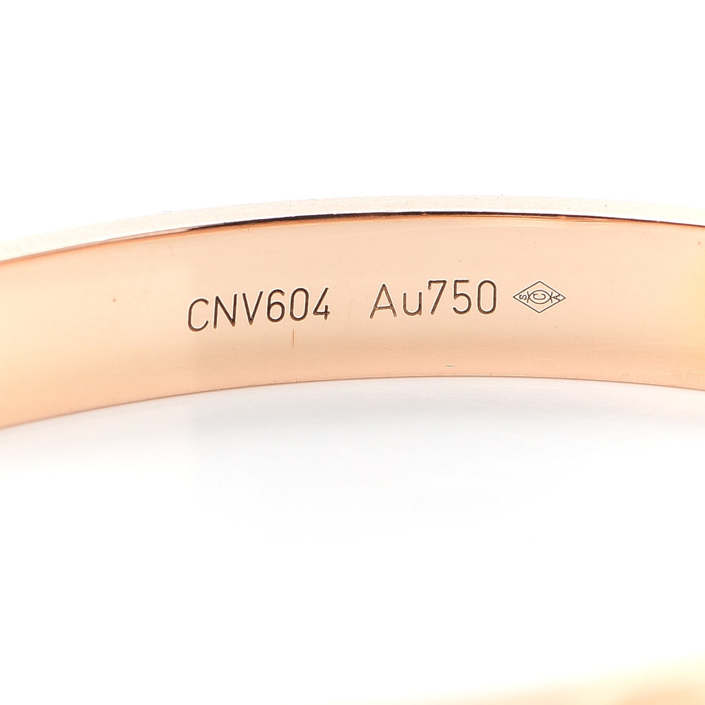 18K Pink Gold LOVE Bracelet 17