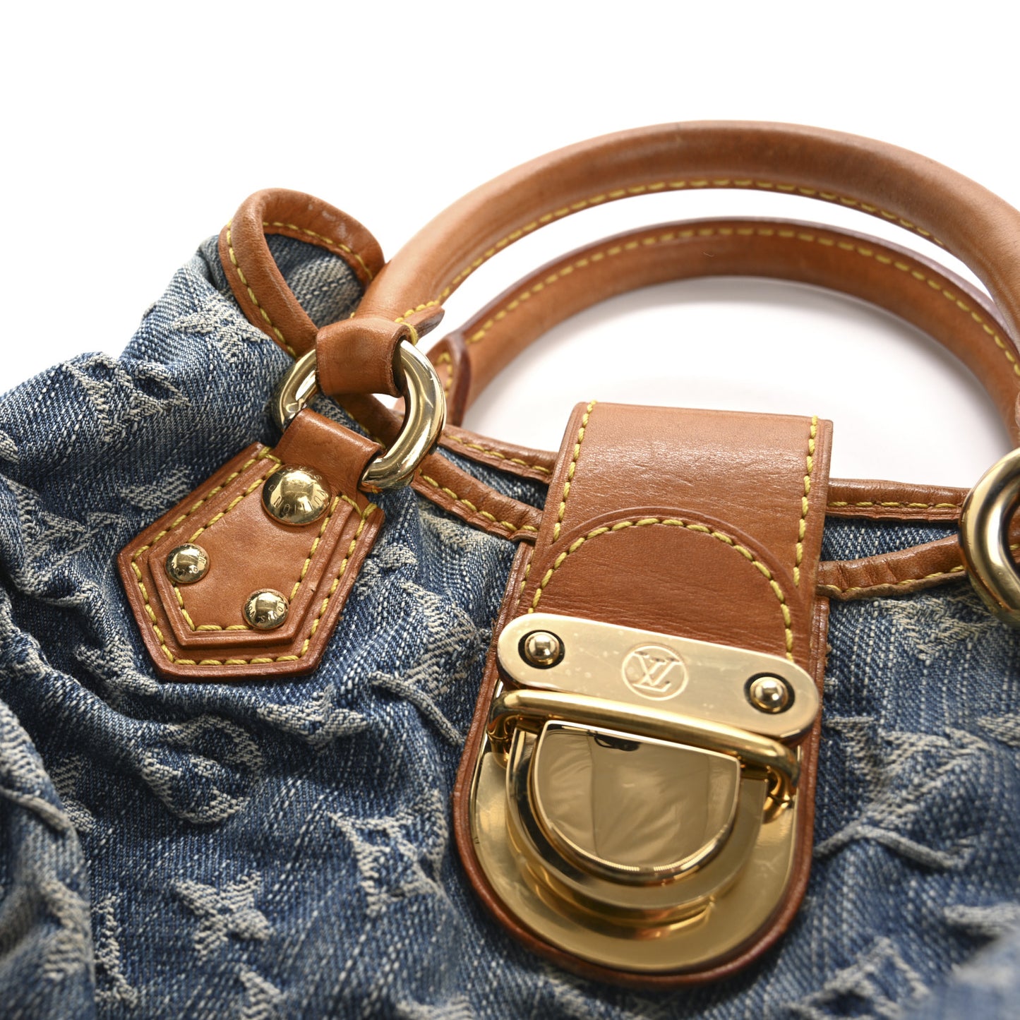 Monogram Denim Pleaty Blue