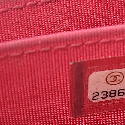 Chanel Caviar Quilted Boy Zip Around Coin Purse Wallet Fuchsia 7 of 12