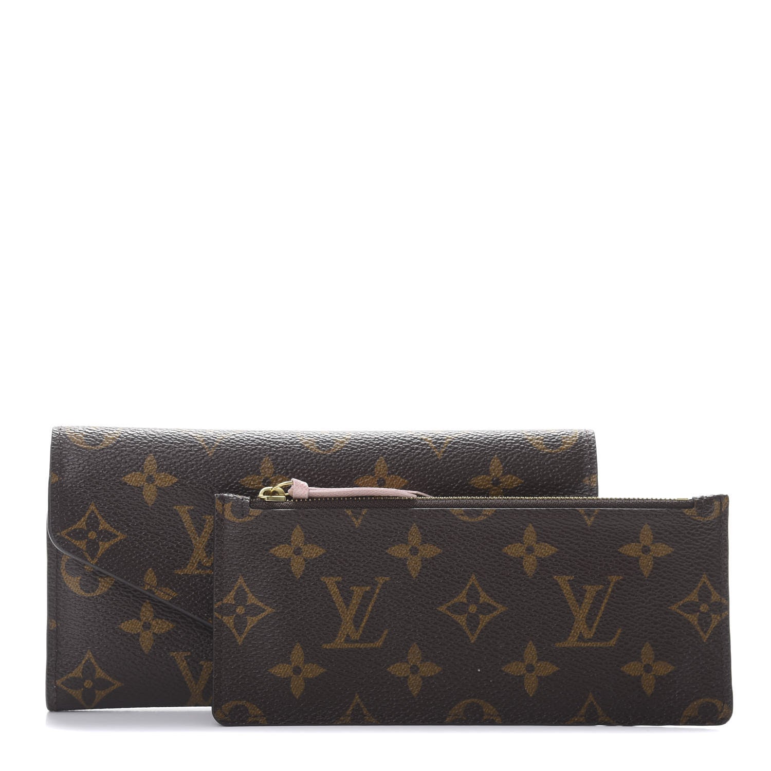 Louis Vuitton Monogram Josephine Wallet Rose Ballerine 1 of 9