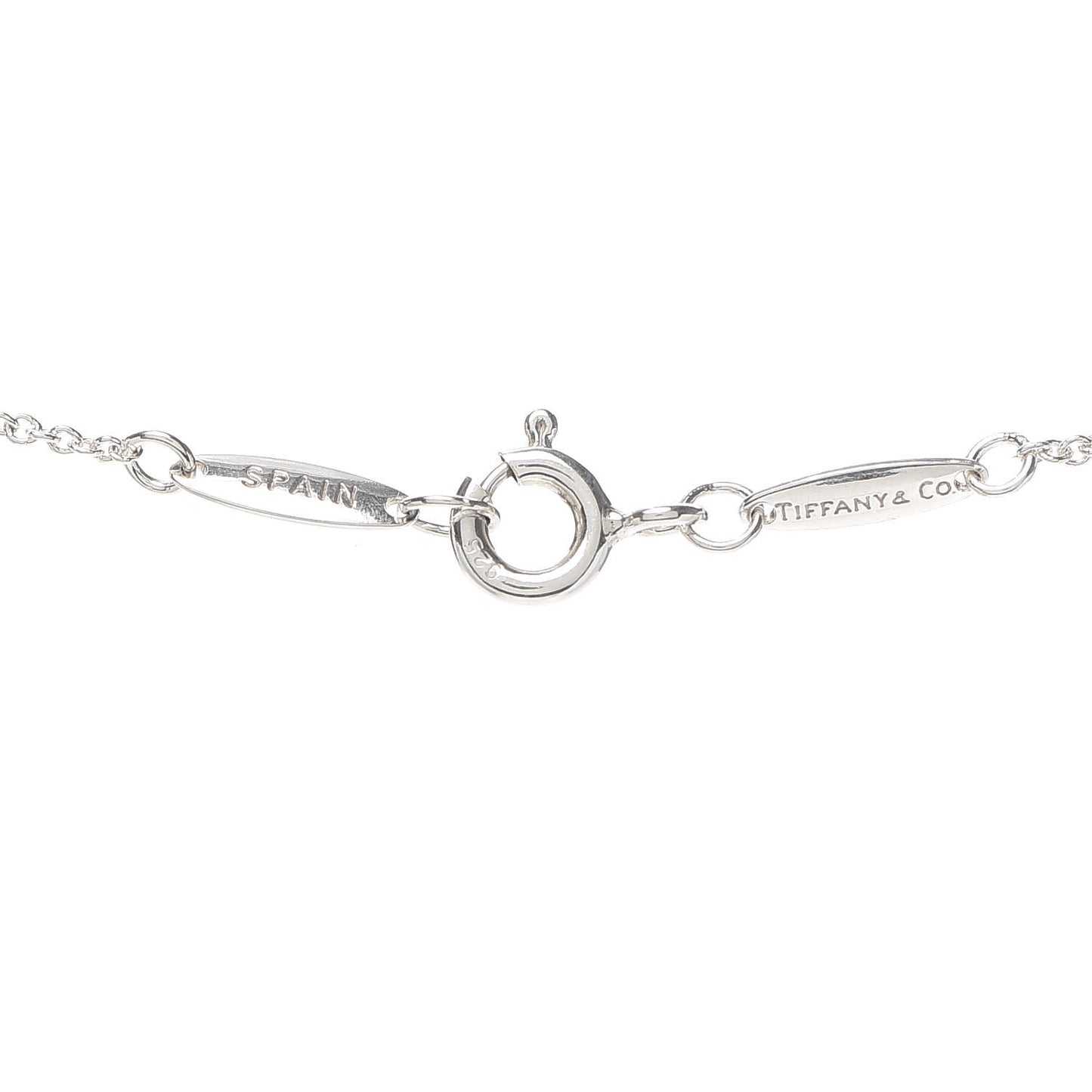 Sterling Silver Diamond .03ct Elsa Peretti Diamonds by the Yard Pendant Necklace