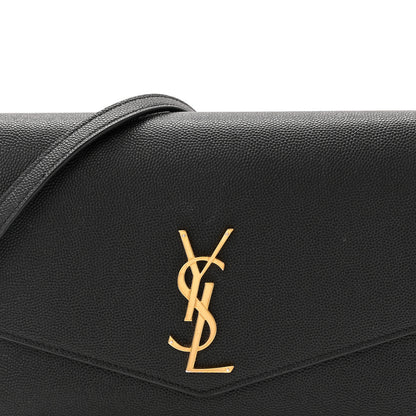 Saint Laurent Grain de Poudre Mini Uptown Crossbody Bag Black 8 of 10