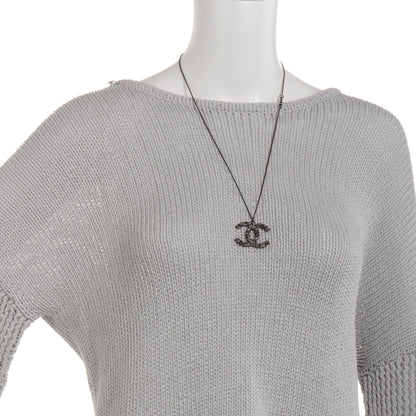 Chanel Ruthenium Camellia CC Necklace 2 of 6
