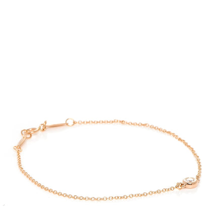Tiffany 18K Rose Gold Diamond .07ct Elsa Peretti Diamonds by the Yard Bracelet 1 of 6
