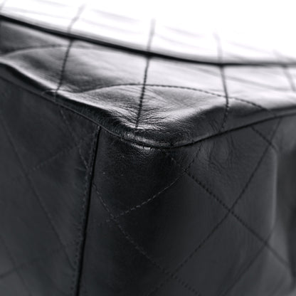 Chanel Lambskin Quilted XL Jumbo Single Flap Black 12 of 21