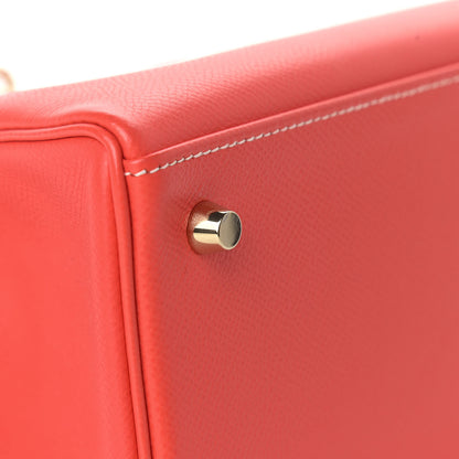 Hermes Epsom Candy Kelly Retourne 28 Rose Jaipur Gold 6 of 41