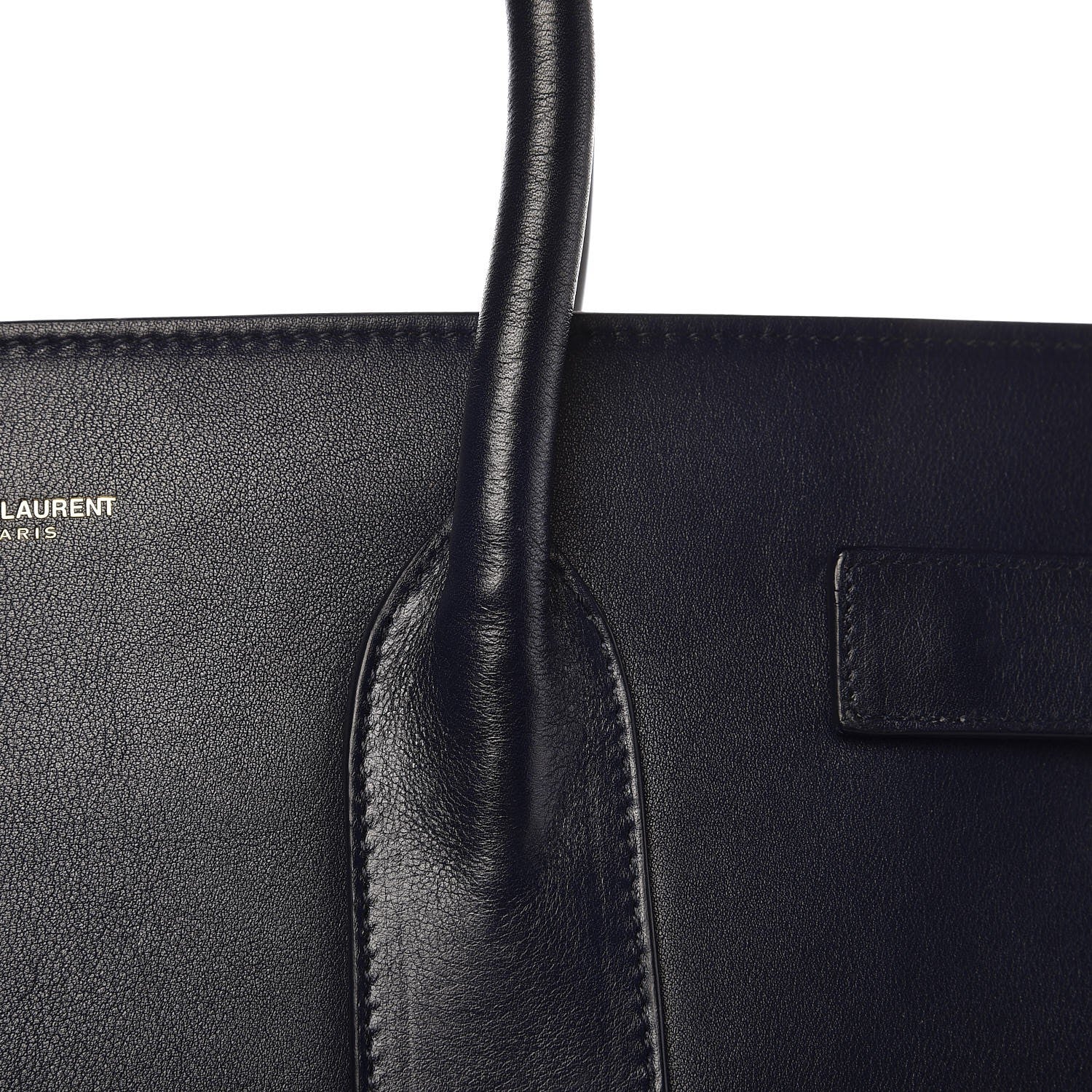 Saint Laurent Calfskin Large Sac De Jour Carryall Navy Blue 13 of 14