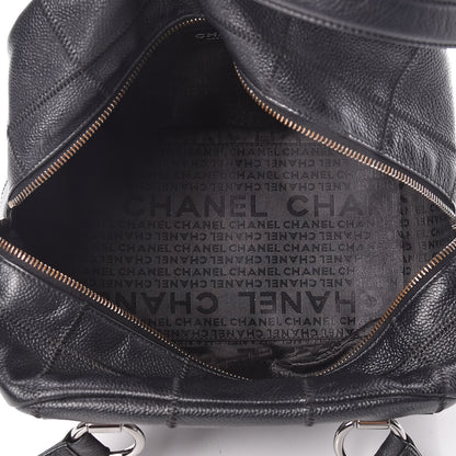 Chanel Caviar Square Stitched Bowler Black 7 of 11