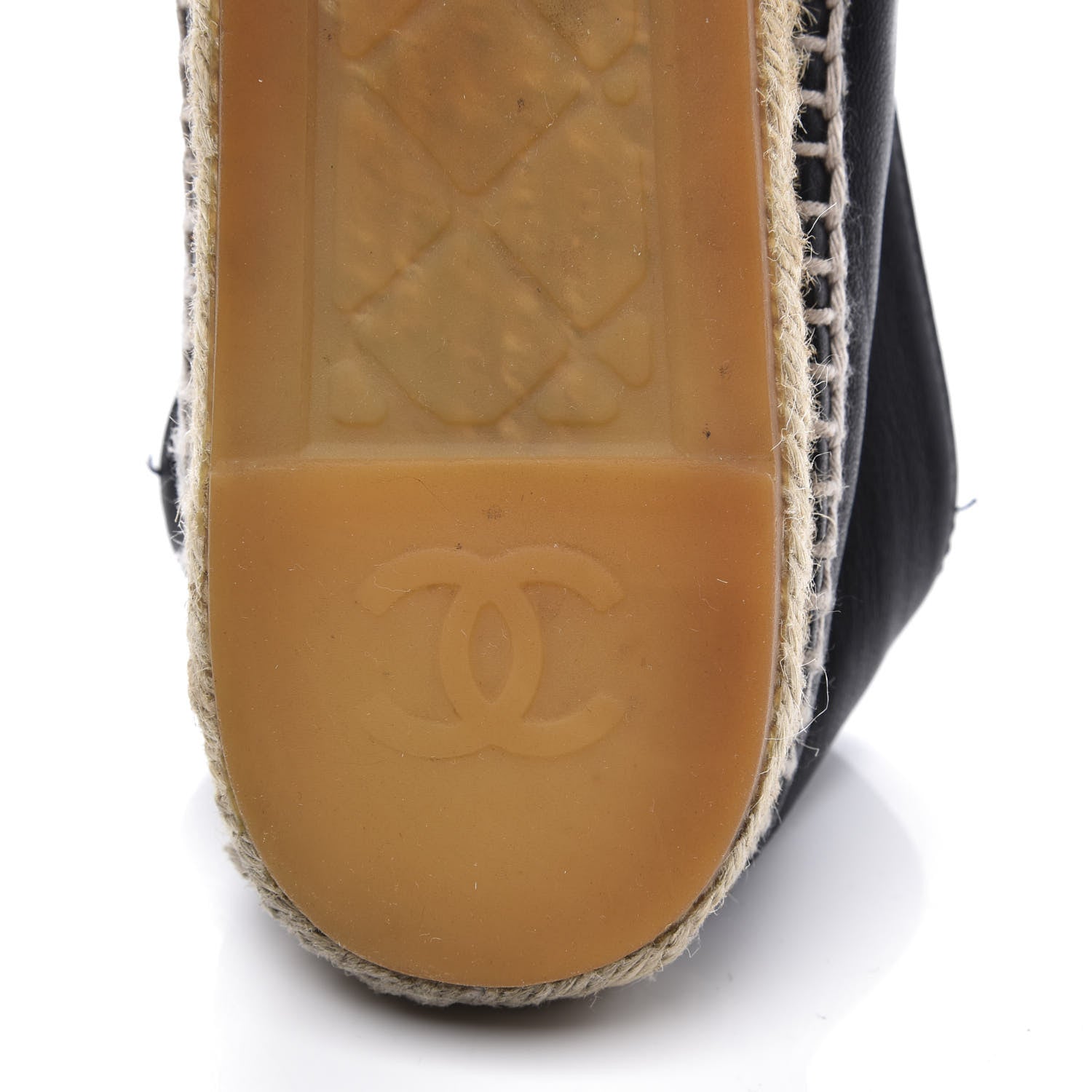 Chanel Lambskin CC Espadrilles 42 Black 9 of 10