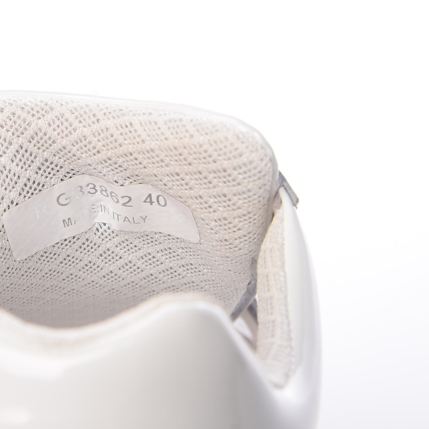 Chanel Calfskin Patent Transparent Womens Sneakers 40 White 8 of 11