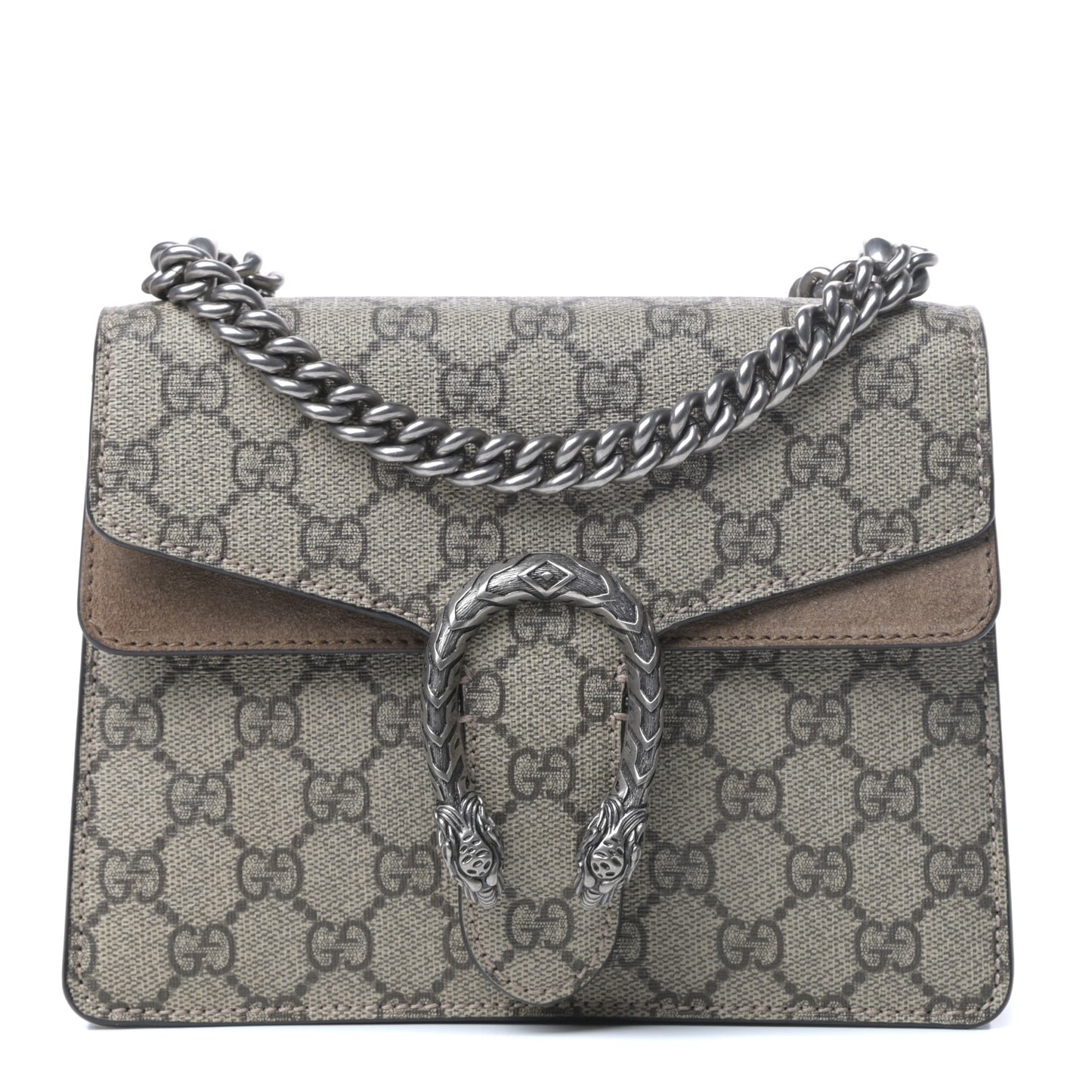 GG Supreme Monogram Mini Dionysus Shoulder Bag Taupe