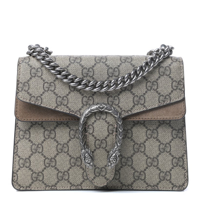 Gucci GG Supreme Monogram Mini Dionysus Shoulder Bag Taupe 1 of 9