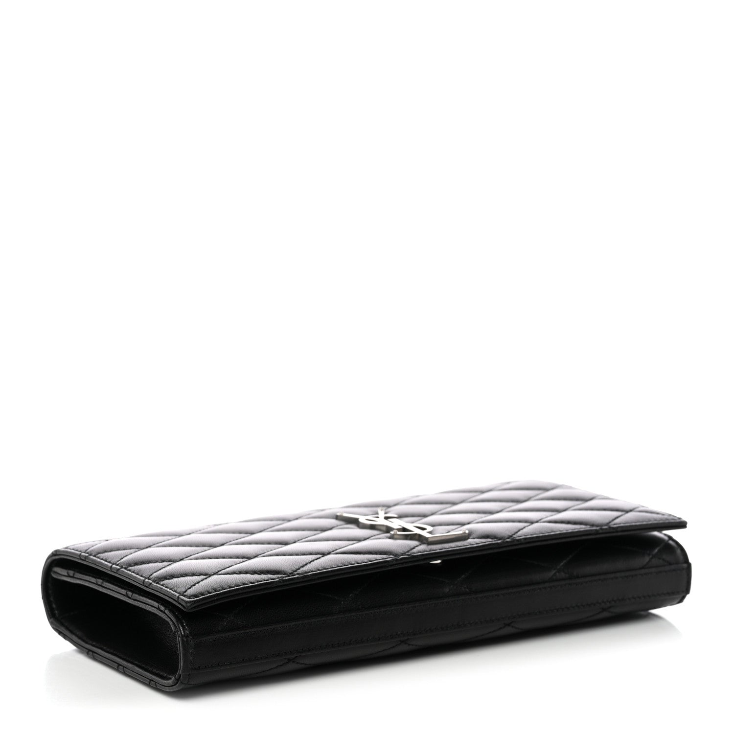 Saint Laurent Lambskin Quilted Kate Clutch Black 4 of 7