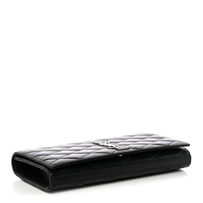 Saint Laurent Lambskin Quilted Kate Clutch Black 4 of 7