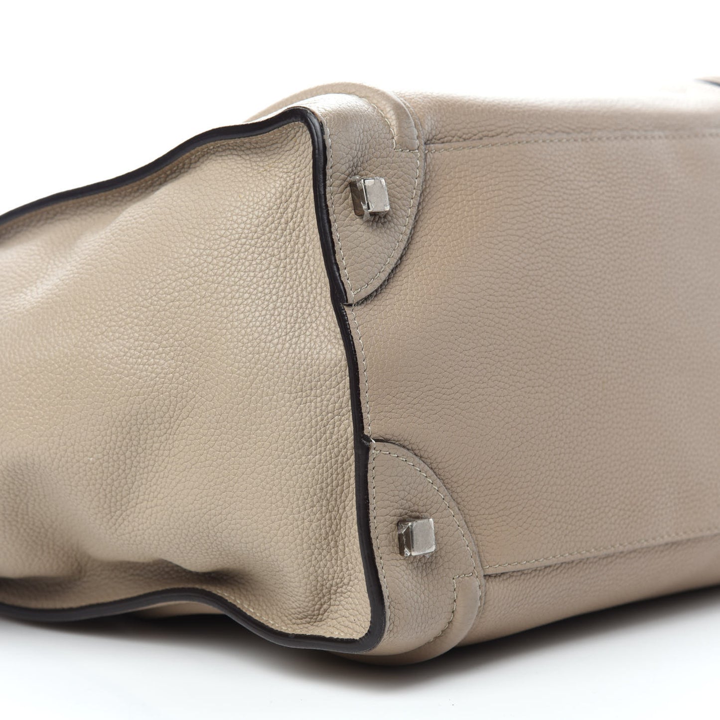Drummed Calfskin Mini Luggage Dune