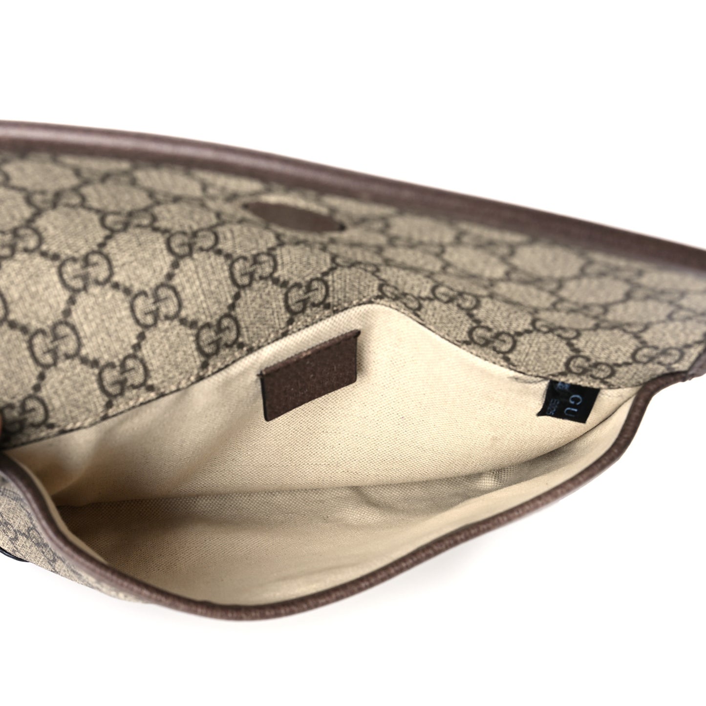 GG Supreme Monogram Neo Vintage Web Belt Bag Brown