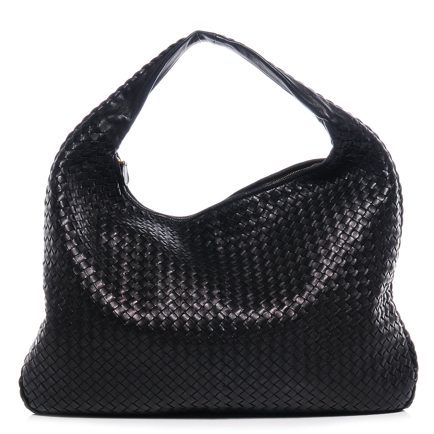 Nappa Intrecciato Maxi Veneta Hobo Nero Black