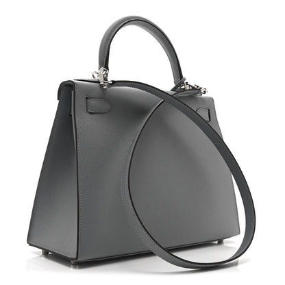 Hermes Epsom Kelly Sellier 28 Gris Pantin 3 of 11